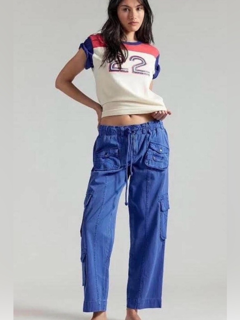 Free People Tahiti Cargo Pants 🔥 Size L M - Picture 2 of 5